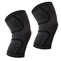 SAYGOGO Knee Brace Compression Sleeves(1 Pair-L), Effective Knee Pads Wrap Support for Joint Pain,Arthritis Relief,Injury Recovery,Weightlifting,Running,Gym Workout,Sports,Basketball,Men&Women(Black)