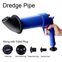 Air Pressure Drain Pump Pipe Dredge Tools，Acogedor High Pressure Drain Opener for Toilet Bathroom, Suite for Dredging Home Toilet Bathtub Sink