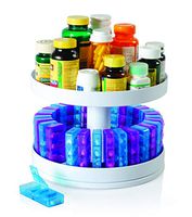 Revolving Medicine Center - Monthly Pill Organizer - 31 Day Pill Compartments