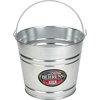 Behrens High Grade Steel 1214GS 14 Qt Silver Galvanized Steel Pail