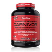 MuscleMeds Carnivor Beef Protein Isolate Powder, Cookies & Cream, 56 Servings, 1820 Gram