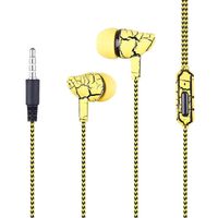 Chiak Nylon Braided Crack in-Ear Earphones with Microphone for Mobile Phone