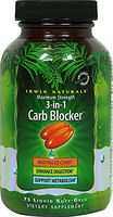 Maximum Strength 3-in-1 Carb Blocker by Irwin Naturals, Neutralize Carbohydrates and Support Metabolism, 75 Liquid Softgels