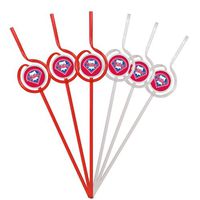 MLB Philadelphia Phillies Six Pack Team Sip Sport Straws