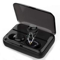 True Wireless Earbuds Bluetooth 5.0 Headphones Sports Earphones IPX7 Waterproof HiFi Stereo with Large Capacity Charging Case，Suitable for Smart Phones