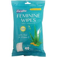 Feminine Wipes to Go Gently Formulated with Aloe & Vitamin E 5 pack of 40 at 200 total