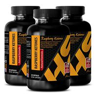 Energy Boost and Focus Supplement - Natural Raspberry Ketones Lean 1200MG - Green Tea Fat Burner - 3 Bottle (180 Capsules)