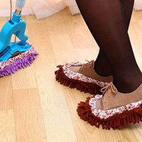 Dickin Creative Superfine Fiber Lazy Cleaning Wipe Mopping Floor Shoe Cover Dust Cloths