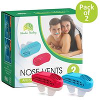 Anti snoring Device 2 Pack Nose Vent Plugs, snoring Solution - Ease Breathing - Anti snoring - Advanced Design - Reusable - no Side Effects
