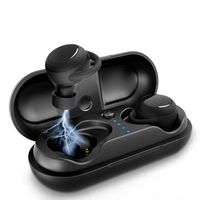 True Wireless Earbuds, ZTVA Bluetooth 5.0 Headphones IPX7 Waterproof TWS 3D Stereo Deep Base Audio in-Ear Earphones with Portable Charging Case and Built-in Mic, Easy-Pair, Voice Control