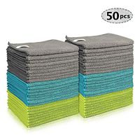 AIDEA Microfiber Cleaning Cloths Softer Highly Absorbent, Lint Free Streak Free for House, Kitchen, Car, Window Gifts(12in.x 16in.)—50PK