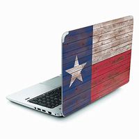 Skinit Decal Laptop Skin for Envy TouchSmart 15.6in - Originally Designed Texas Flag Dark Wood Design