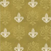 Evergreen Set of 2,Luncheon Size Napkin, 6.5"x6.5", Pack of 20, Fleur De Lis