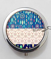 BlackKey Dream Catcher 3-Compartment Decorative Pocket Gift Box Case Organizer for Pill, Color 1 -1075