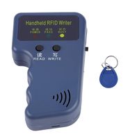 Handheld RFID Copier 125KHz EM4100 Portable ID Card Copier Reader/Writer Duplicator + Keyfob