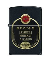 Zippo Jim Beam Vintage Label Black Matte Pocket Lighter