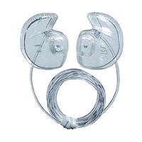 Doc's ProPlugs - Preformed Protective Vented Earplugs (pair) Clear With Leash