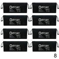 Mighty Max Battery 12V 200Ah 4D SLA AGM Battery Replacement for Solar Systems - 8 Pack Brand Product