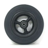 New Solutions CW111PB 6 x 1.25 in. Caster Wheels with Round Profile Urethane Tires & Bearings for Wheelchair44; Set of 2