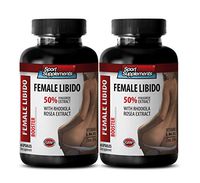 Premium Female Libido and Stamina Booster - Rhodiola Rosea Extract - Natural Female Female Libido Enhancement Formula (2 Bottles 120 Capsules)