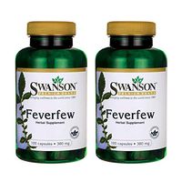 Swanson Feverfew 380 Milligrams 100 Capsules (2 Pack)