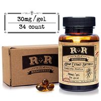 Hemp Oil Capsules :: Hemp Oil Softgels 1000mg :: Hemp Oil for Pain Relief, Anxiety, Stress Relief, Mood Support, Skin Care (1000mg Total, 30mg per Gel, 34 Count, 30-Day