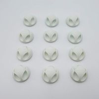 12 PCS Double Channel White Cable Calips Cord Organizer Wire Clips Adhesive for Car Wall and Fix the Cable (White double channel)