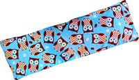 Microwavable Corn Filled Heating Pad and Cold Pack/Washable 100% Cotton Cover (5.25"Wx17.25"L, Turquoise Owls)