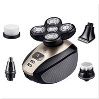 Electric Shaver Men Rotary Razor Beard Nose Hair Trimmer Face Cleaning Set 4 In 1 Wet Dry Cordless Waterproof Portable Travel Shaver For Nose Hair Face care