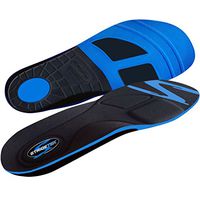 Stridetek Tactical Trainer Orthotic Insoles - Arch Support Metatarsal Pad & Gel Plugs Prevent Foot Pain Plantar Fasciitis & Shin Splints - (Blue) - Mens 13 / Womens 14