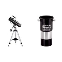 Orion 09007 SpaceProbe 130ST Equatorial Reflector Telescope (Black) Bundle with Orion 08711 Shorty 1.25-Inch 2X Barlow Lens (Black)
