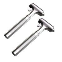 OUDEW Glass Breaker, Window Hammer, Metal Car Safety Hammer,with Hard Alloy Head Window Breaker Seat Belt Cutter Aluminium Alloy Emergecy Escape Tool(2PCS)