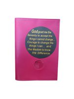 [Limited] AA Big Book Cover, Two-Toned, with Serenity Prayer (Pink)