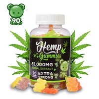 Juve Naturals Hemp Gummies Premium 35,000MG in 90ct | Sleep, Pain, and Anxiety | Made in USA with Hemp | 100% Natural and Safe | Tasty Gummies | Omega 3, 6, 9