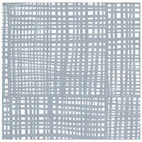 Caspari Raffiné Paper Linen Dinner Napkins in Silver, Two Packs of 12