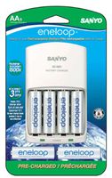 Sanyo SEC-MQN066N 6 Pack AA Eneloop Rechargeable Batteries with Charger (Discontinued by Manufacturer)