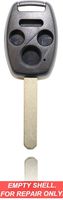 NEW Keyless Entry Remote Key Fob UNCUT KEY & CASE ONLY For a 2007 Honda Civic
