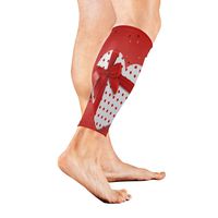 Leg Sleeve Happy Valentine's Day Red Web Banner Calf Sleeves 1 Pair for Men/Women Running/Cycling/Maternity/Travel/Ourdoor Activities