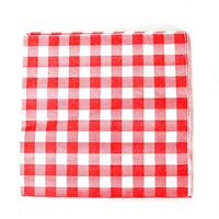 Buorsa 40 Count Red and White Gingham Luncheon Napkins Decorative Disposable Paper Party Napkins