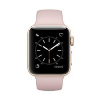 Apple Watch Series 2 Smartwatch 42mm Gold Aluminum Case Pink Sport Band (Pink Sport Band) (Renewed) (Pink)