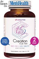 Male Fertility Supplement 120 Ct - Support Mens Sperm Count, Healthy Volume, Motility - All Natural Sperm Booster, Volumizer, Herbal Vitamin Blend, Aid Infertility, Conception For Him - 2 Month Supply