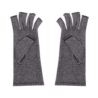 Milisten 1 Pair Arthritis Gloves Fingerless Elastic Protective Gloves for Women Men Arthritis Symptoms Raynauds Disease Hands Support Size L