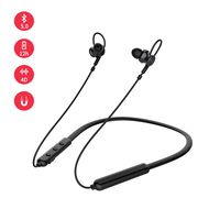 Bluetooth 5.0 Headphones, Wireless Earbuds, GORSUN Lightweight Sport Earbuds Magnetic in-Ear Earphones w/Mic, 12Hrs Playback Neckband Stereo Headset(Black)