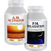 Andrew Lessman A.M. Activator and P.M. Relaxation Kit 180 Capsules of Each – A.M. Activator Promotes Energy and Fat Metabolism While P.M. Relaxation Encourages a Restful Night's Sleep