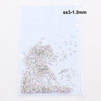 Saengthong 1440pcs SS3-SS10 Flatback Crystal and AB Rhinestones for Nail Art Decoration Shoes and Dancing Dress Decoration (ss10-2.8mm)
