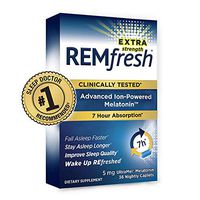 REMfresh Extra Strength 5mg Melatonin Sleep Aid Supplement (36 Caplet) | Drug-Free, Sleep Aid to Support Restful, Natural Sleep | #1 Doctor Recommended | Pharmaceutical-Grade, Ultrapure Melatonin