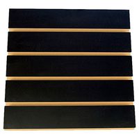 KC Store Fixtures A01103 Slatwall Melamine, 4' x 8' x 3" Oc, Black (Pack of 5)