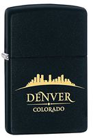 Zippo Personalized Message Engraved Customized Gift for Him for Her America USA Famous Ciy Indoor Outdoor Windproof Lighter (Style14)