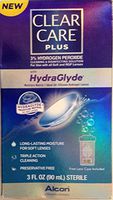 ONLY 1 IN PACK Alcon Clear Care Plus with Hydraglyde Cleaning & Desinfecting Solution, 3 Fl Oz