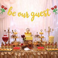 Be Our Guest Banner, Reception Banner Bachelorete Party Engagement Party Decorations